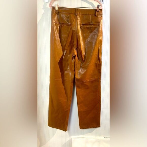 Emory Park Avryl Faux Leather Pants in Brown Size L - Picture 8 of 9